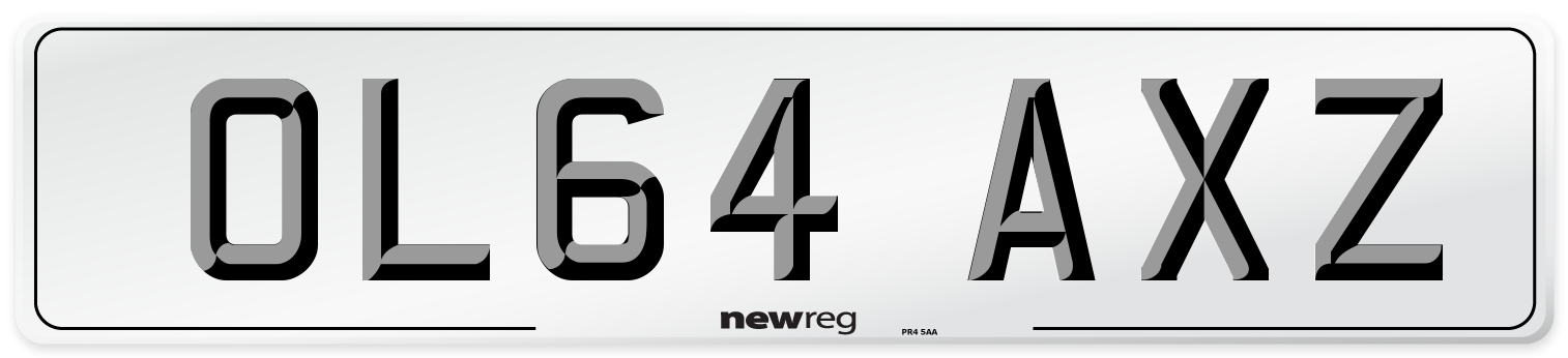 OL64 AXZ Number Plate from New Reg